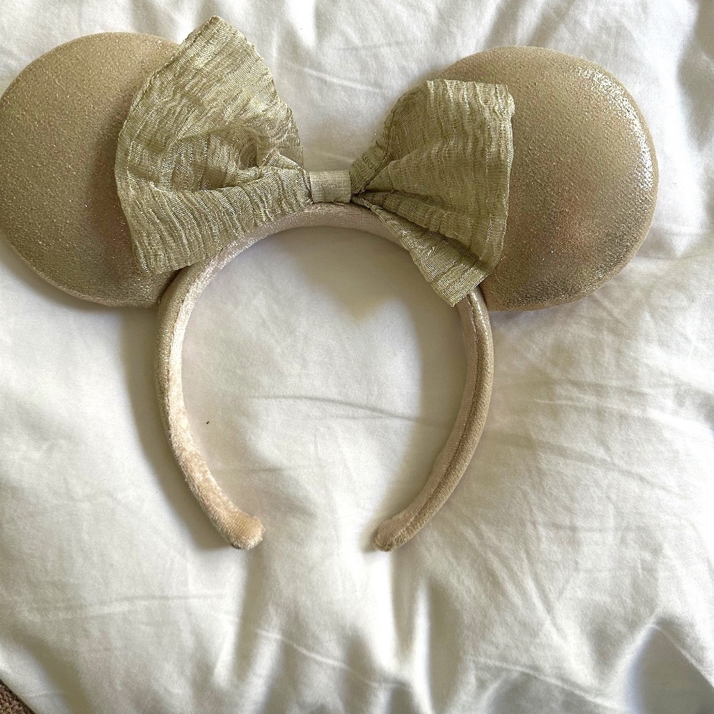 Golden Minnie Ears Authentic Disney